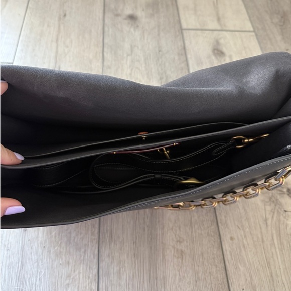 Coach Black and Gold Chain Tabby Shoulder Bag - Picture 4 of 11